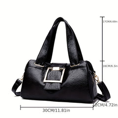 Large Capacity Shoulder Bag Soft Handbag Stylish Crossbody Bag