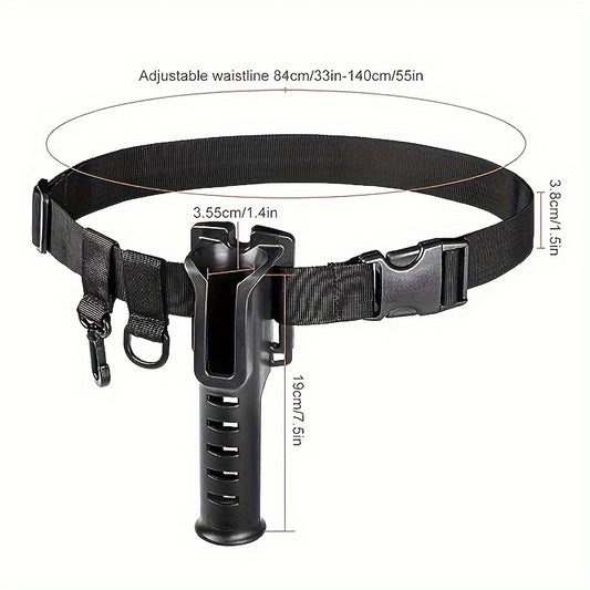 Fishing Waist Belt With Rod Holder Durable Fishing Belt