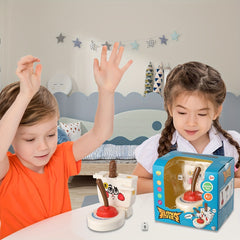 Toilet Flying Poop Game Plunger & Colorful Poop Figures 2-4 Players ABS
