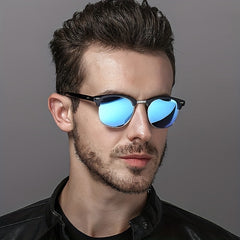 Men's Retro Sunglasses UV Protection Outdoor Beach with Box & Cloth