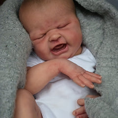 19 Inch Reborn Baby Doll with 3D Skin Painted Hair Visible Veins