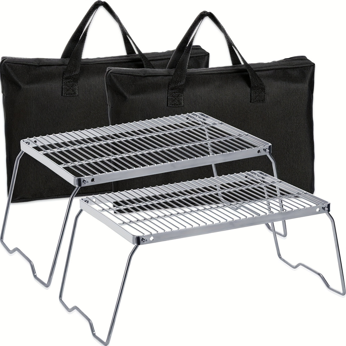 Stainless Steel Folding BBQ Grill Portable Camping Stove