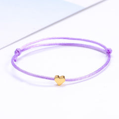 Adjustable Heart Charm Bracelet for Women Girls