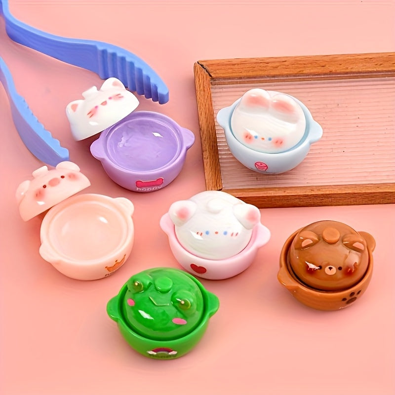 Resin Mini Casserole Toy DIY Accessory for Dollhouse