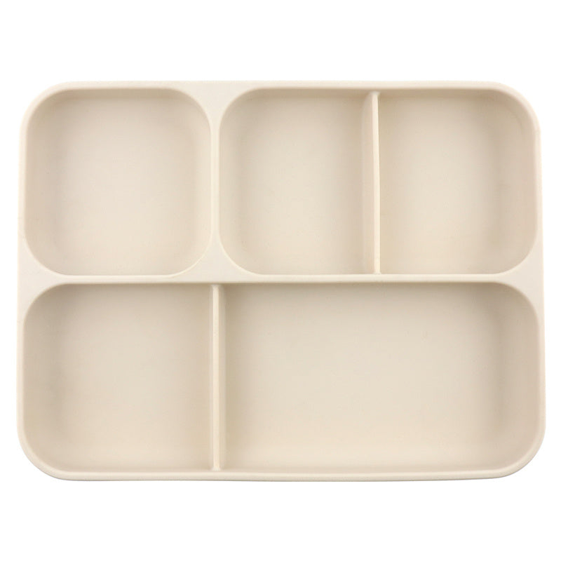 Silicone Divided Plate Spill-Proof Easy-To-Clean BPA-Free Bowl for Baby & Toddle