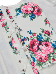 Floral Print Corset Tummy Control Body Shaper Lingerie