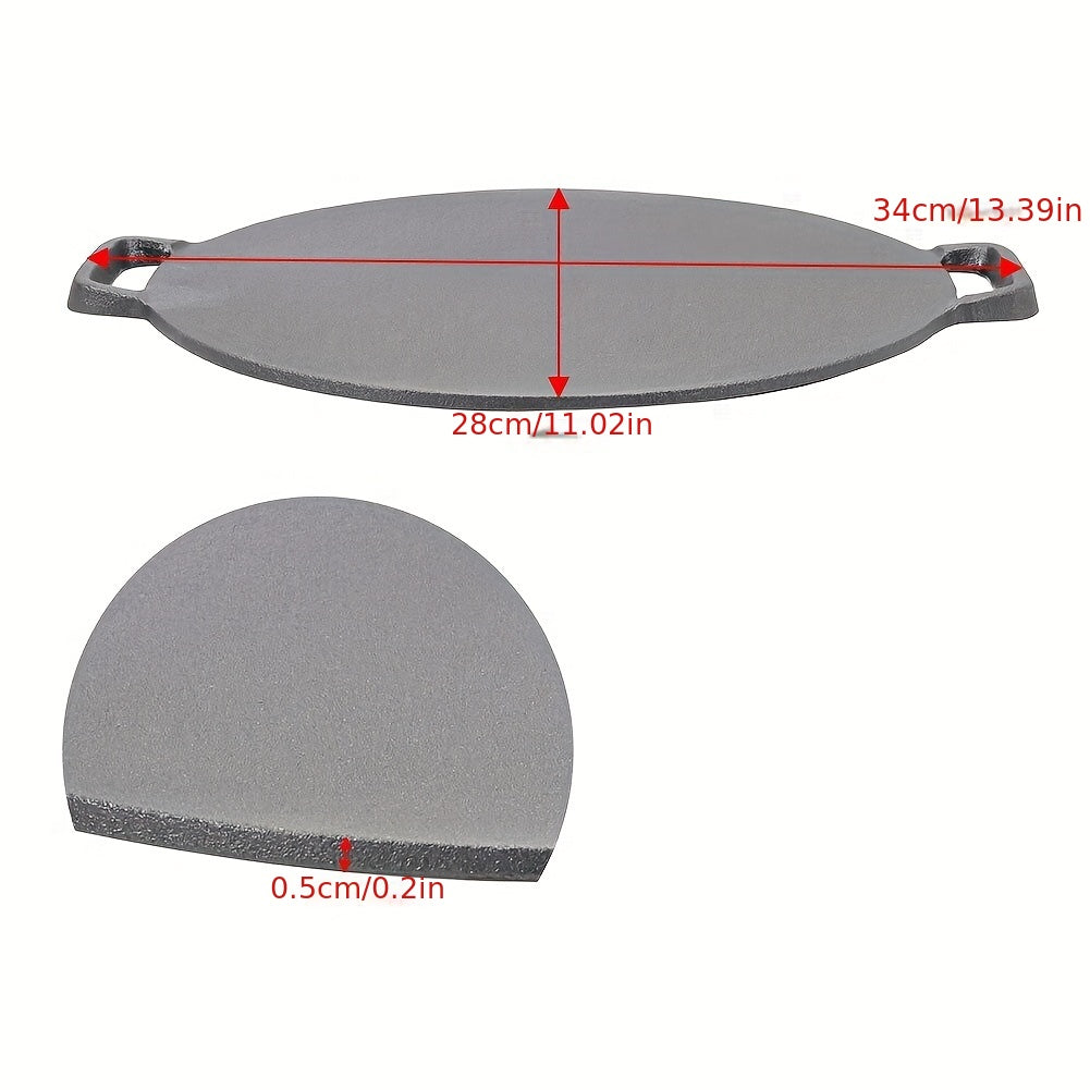 Cast Iron BBQ Grill Plate for Outdoor Camping