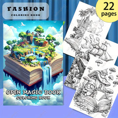 Magic Book Painting Coloring Book Deluxe Edition - Adult Cover