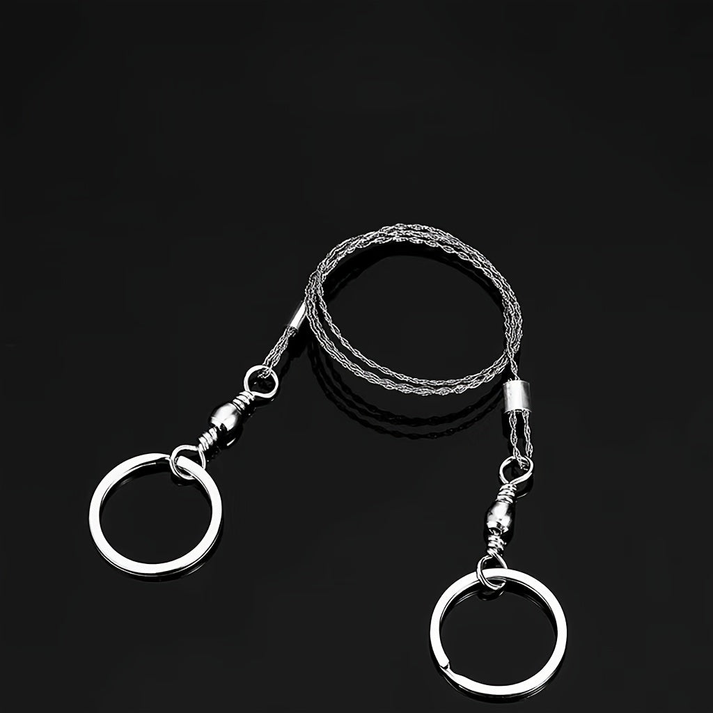 2pcs Portable Survival Saw Small Steel Wire Saw Pocket Saw For Outdoor Camping