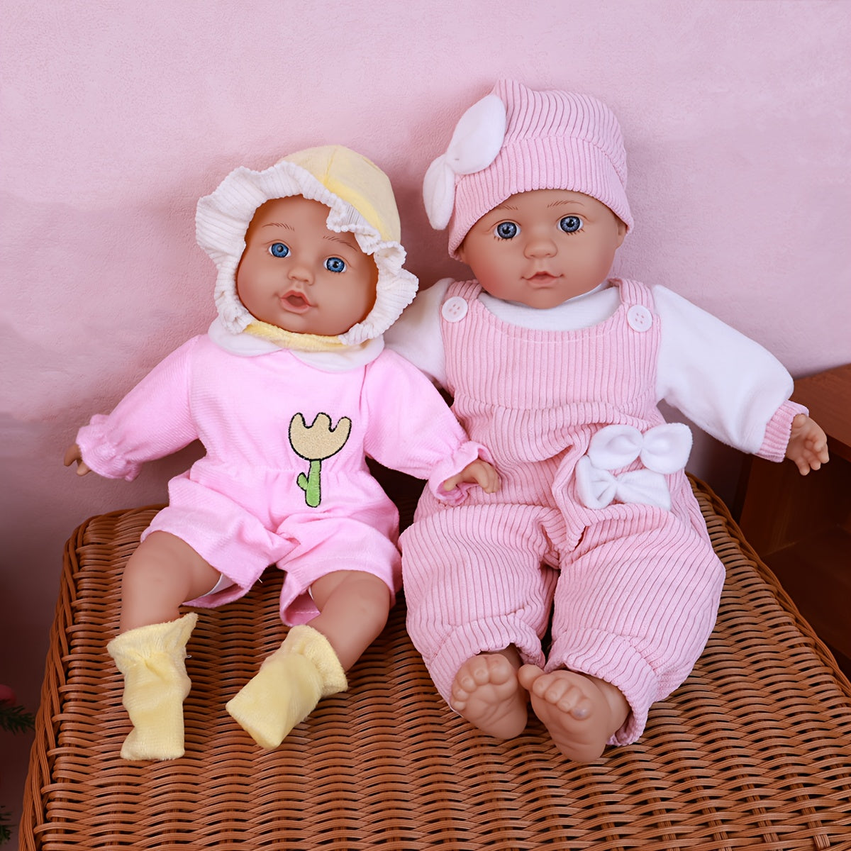 Reborn Dolls Set - 13 Inch and 16 Inch, Ideal for Holidays, Halloween, Birthd