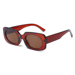Y2K Candy Sunglasses Rectangle Hiphop Travel Shades UV400