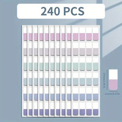 Multicolor Adhesive Writable Index Label for Marking Pages