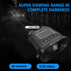 8X Binoculars Night Vision Device, See 300 Meters, Outdoor Camping