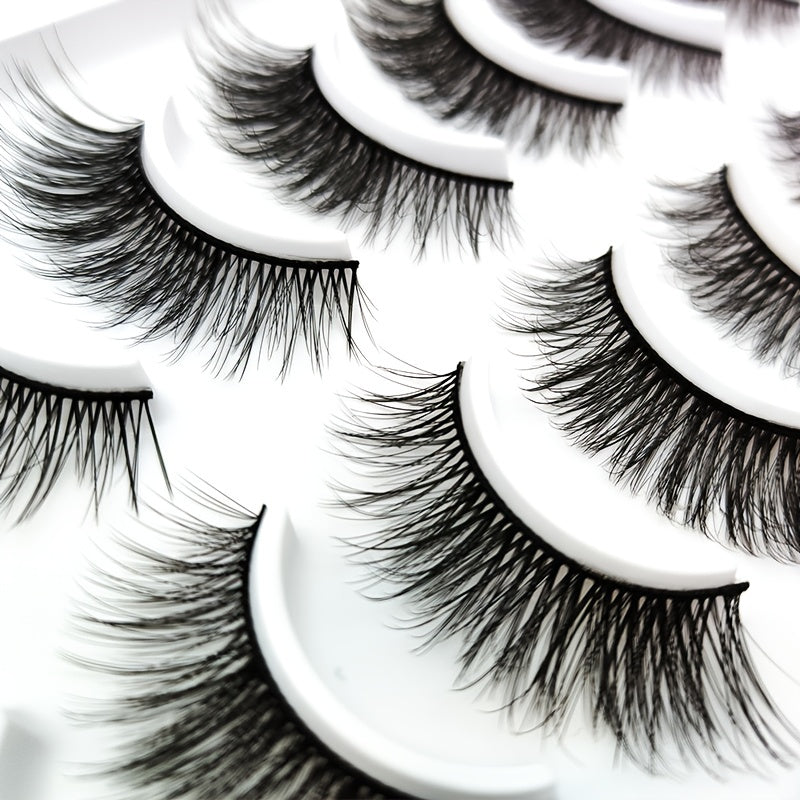 20 pairs 3D Faux Mink Eyelashes Natural Wispy Fluffy Extension Makeup
