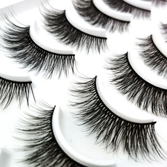 20 pairs 3D Faux Mink Eyelashes Natural Wispy Fluffy Extension Makeup