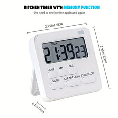 Kitchen Timer Countdown Reminder Small Clock English Version Alarm Clock