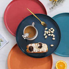 Afternoon Tea Serving Platter Round Large Tray Household Multifunctional Plate
