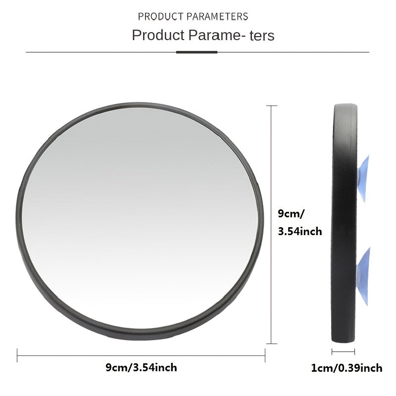 15X Magnification Mirror with Suction Cup for Travel and Grooming