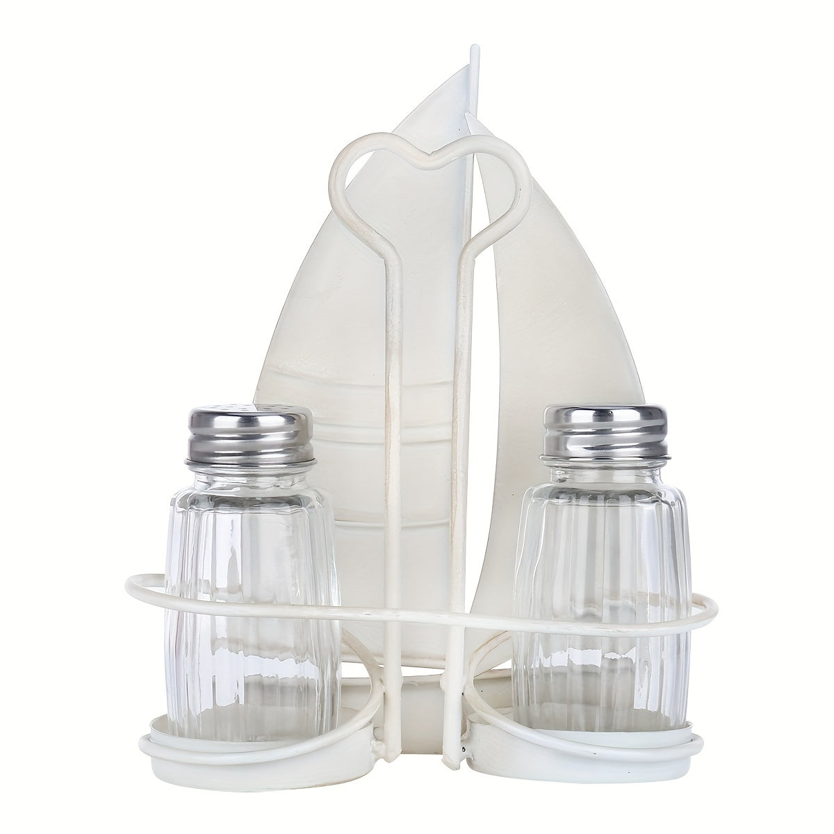 Sailboat Seasoning Bottle Holder & Pepper Bottle Storage Iron Organizer