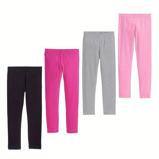Girls Modal Leggings 4-Piece Set