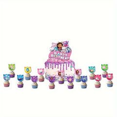 Birthday Party Theme Set with Balloons and Cake Plates