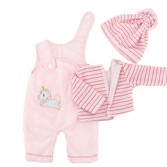 Pink Doll Clothes Set for 17 inch Dolls Jumpsuit Outfit