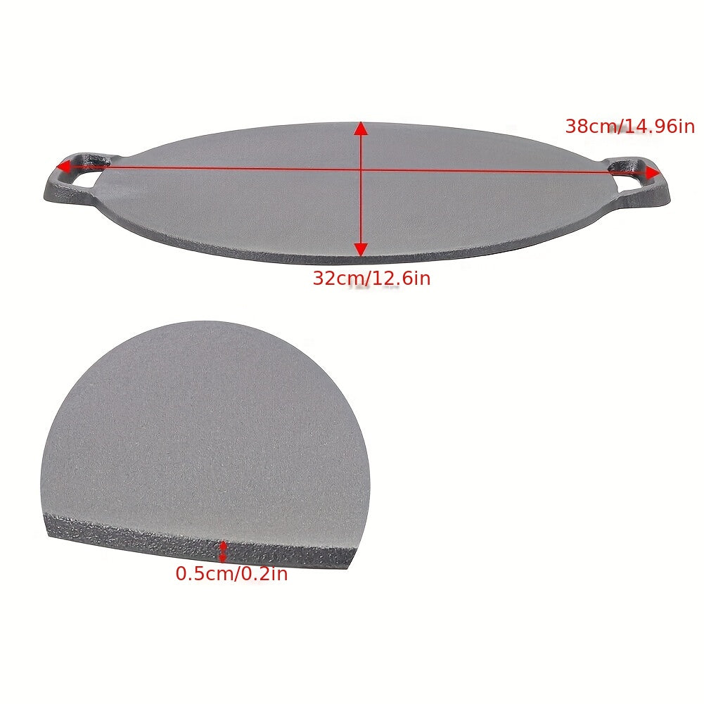 Cast Iron BBQ Grill Plate for Outdoor Camping