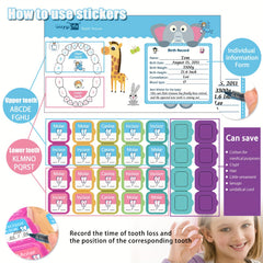 Baby Teeth Keepsake Box Tooth Fairy Lost Deciduous Tooth Collection