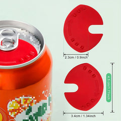 12pcs Beverage Can Cap Soda Saver Beer Flip Bottle Top Lid Reusable Juice Lids