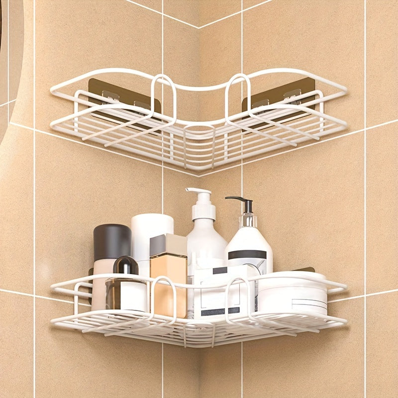 1PC Punch Toilet Bathroom Triangle Rack Wall Mounted Toilet Bathroom Shelves