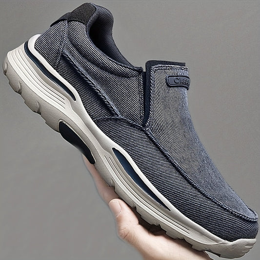 Men's Linen Slip On Walking Shoes Breathable Lightweight Loafers