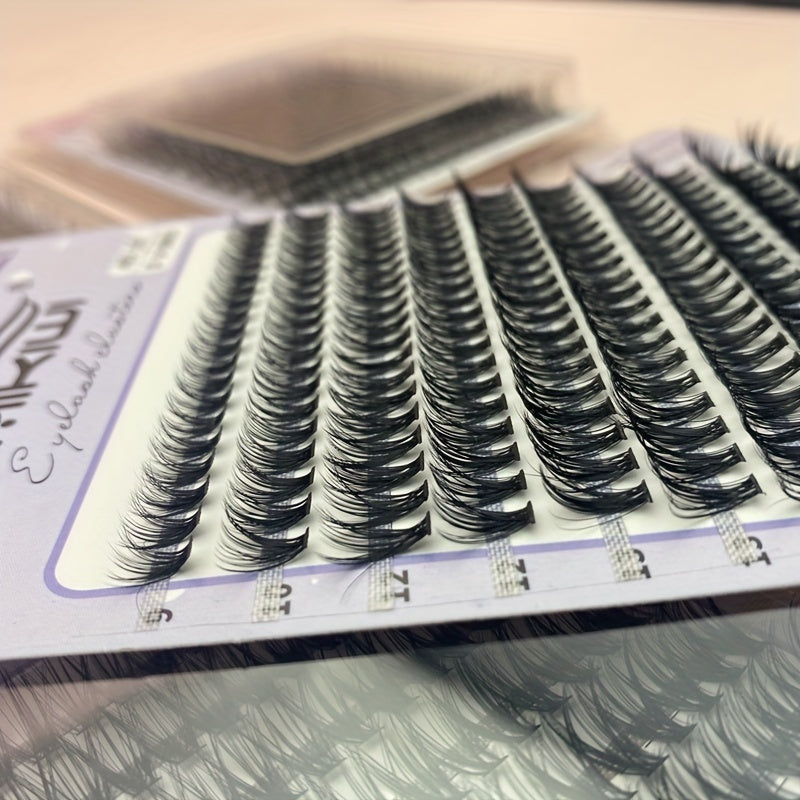 200Pcs 40D 12-16mm D Curl Cluster Lashes Soft&Natural False Eyelashes