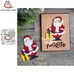 Catlove Santa Claus Gift Christmas Metal Cutting Dies for Card Making