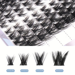 80pcs Segmented Grafted Eyelashes Single Cluster Lashes Natural Long