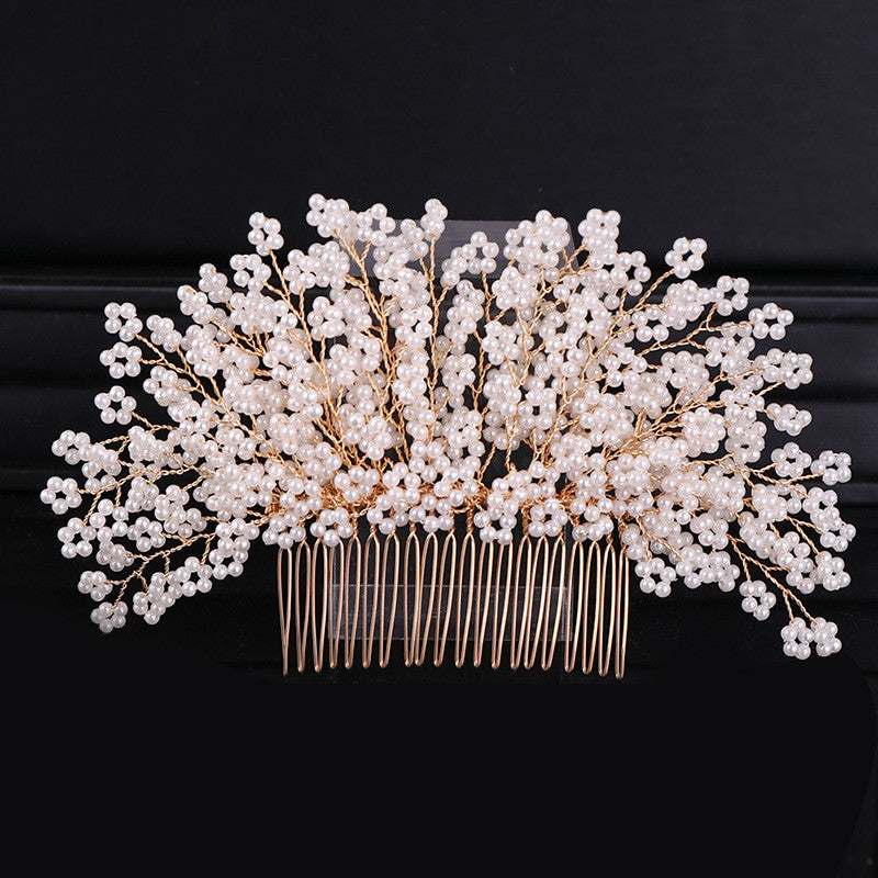 Faux Pearl Hair Comb Bridal Wedding Hair Accessories