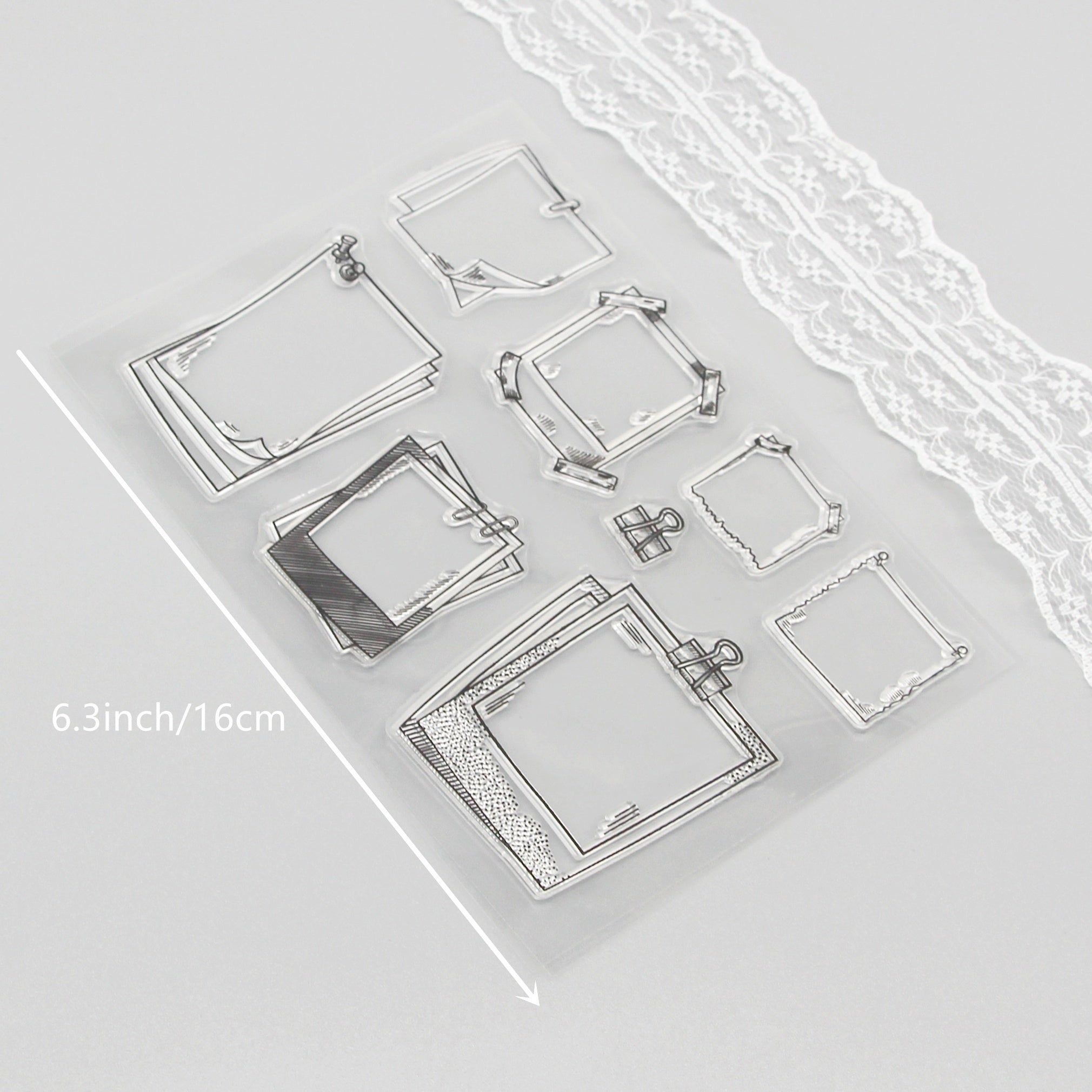 Cartoon Transparent Stamps for Kids & Students - Fun Stationery