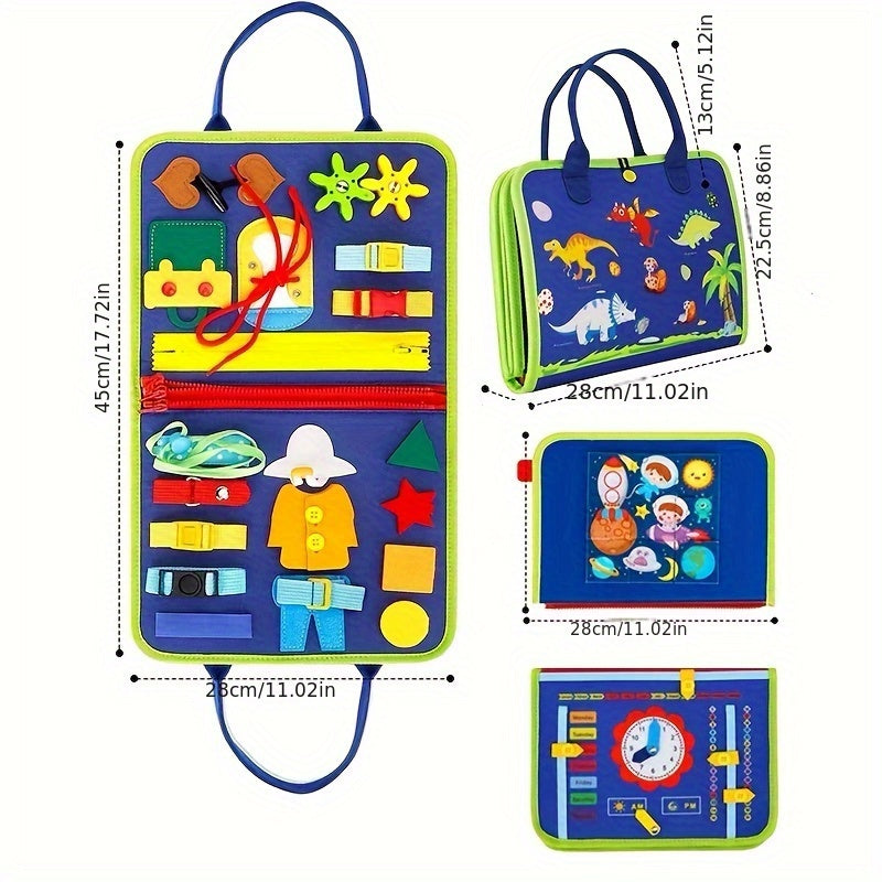 Montessori Busy Board Sensory Toy for Toddlers