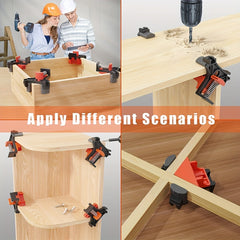 4PCS 90 Degree Right Angle Fixing Clip Adjustable Swing Corner Clamp