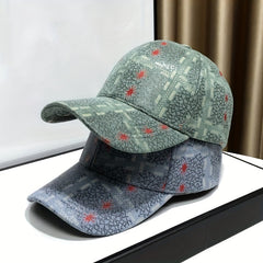 Hip Hop Couple Baseball Cap Solid Crackle Printed Dad Hat Vintage