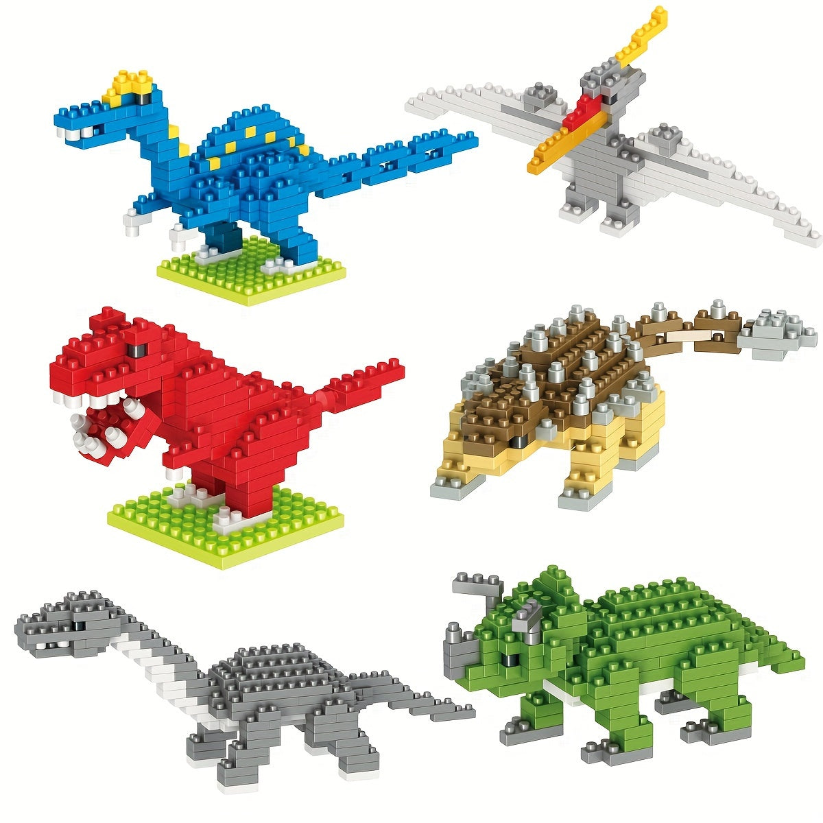 Dinosaur Block Set DIY Educational Gift