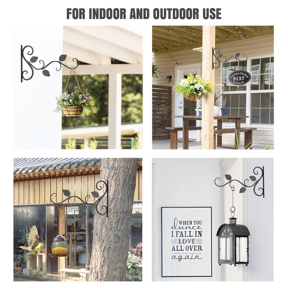 2 Pack Hanging Plant Bracket Wall Hook 12" Wall Mount Plant Hangers