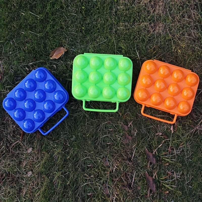 12 Grid Portable Plastic Egg Box for Camping & BBQ