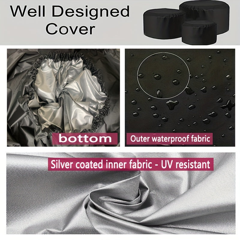 Waterproof 210D Heavy Duty Fire Pit Cover