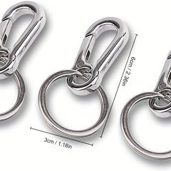 3pcs Metal Keychain Organizer For Car Key Finder For Men