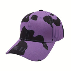 Cow Pattern Baseball Cap Casual Sunscreen Dad Hat Lightweight Adjustable Sun Hat