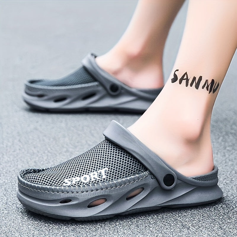 Men's Mesh Breathable Clogs Non Slip Garden Shoes
