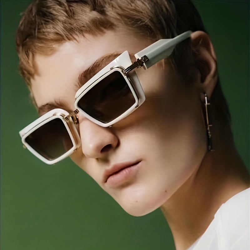 Men's Anti-UV Sunglasses High-End Leopard Print Casual Glasses