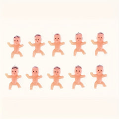 10pcs Mini Plastic Baby Toys for Cake Decoration or Dollhouse Accessories