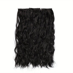 3pcs Water Wave Clip-In Hair Extensions for Women Natural Curly Hair Pieces