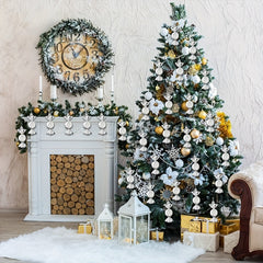 6pcs Silvery Plating Candy Hanging Ornament Christmas Party Decoration